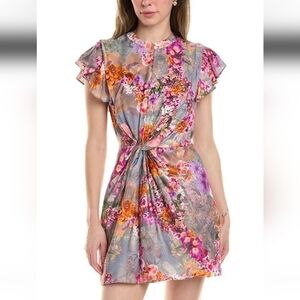 All Saints Jemille Lucia Dress 0 NWT silk